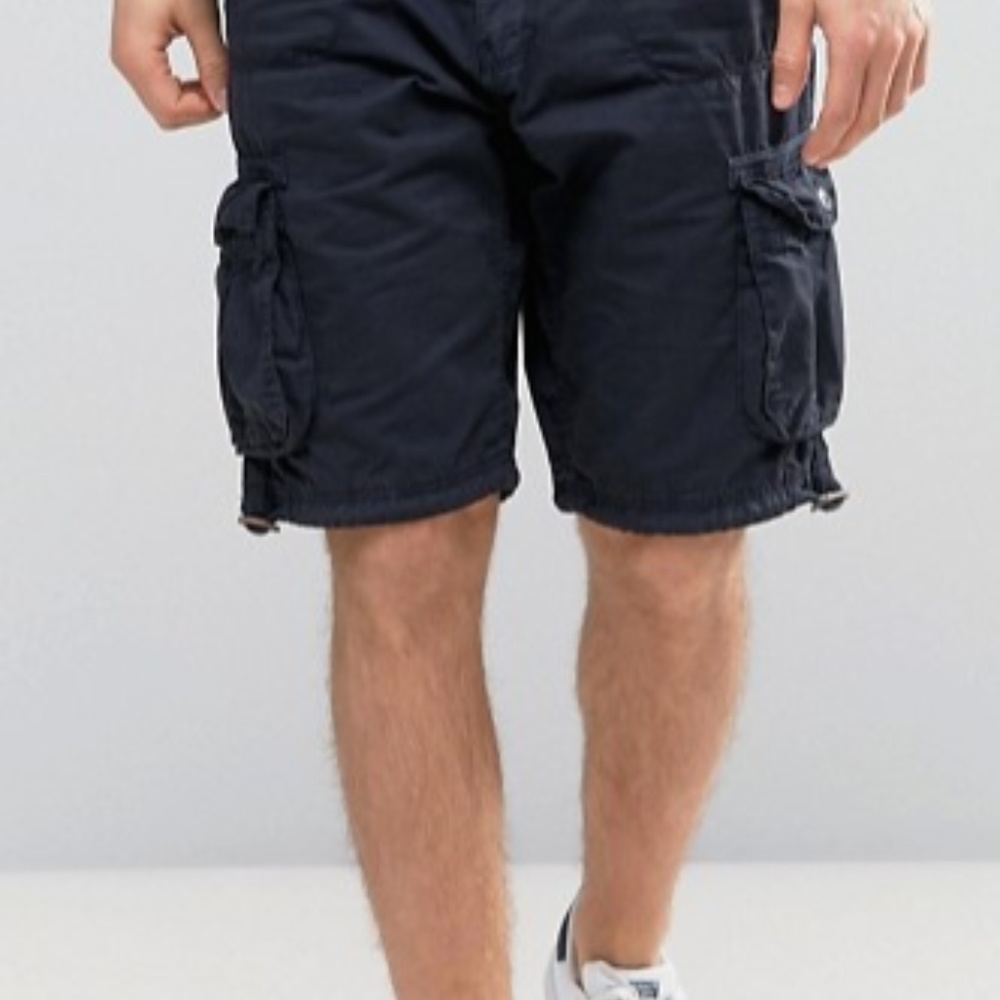 Brave Soul Navy Cargo Shorts